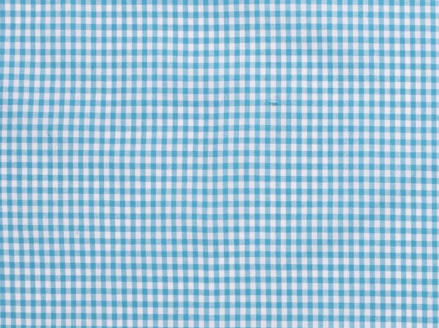 Popeline Karo aqua