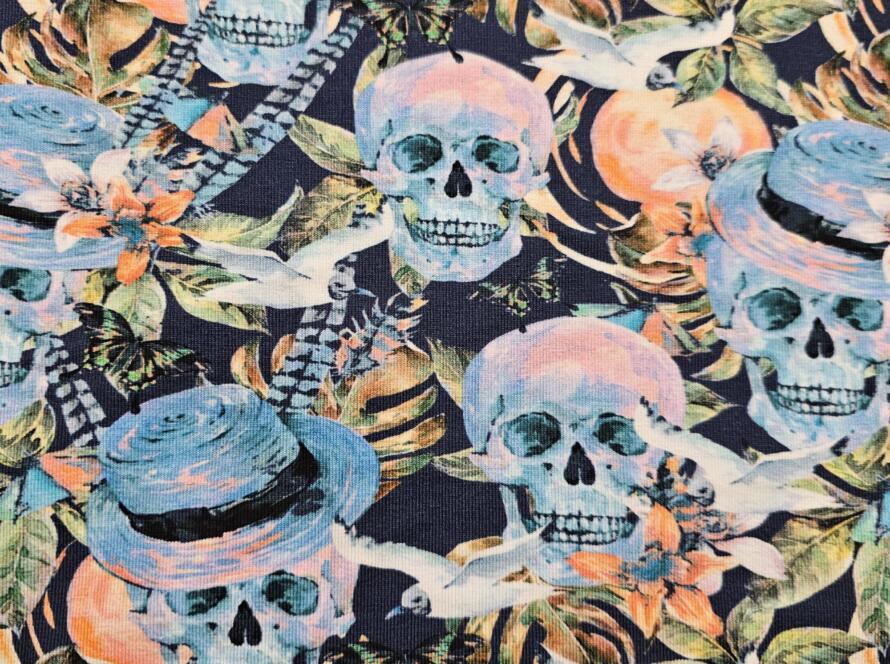 Jersey Skulls blau