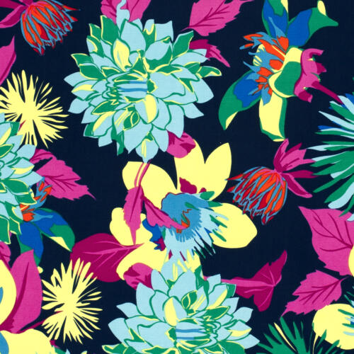 Viskose Twill Blumen