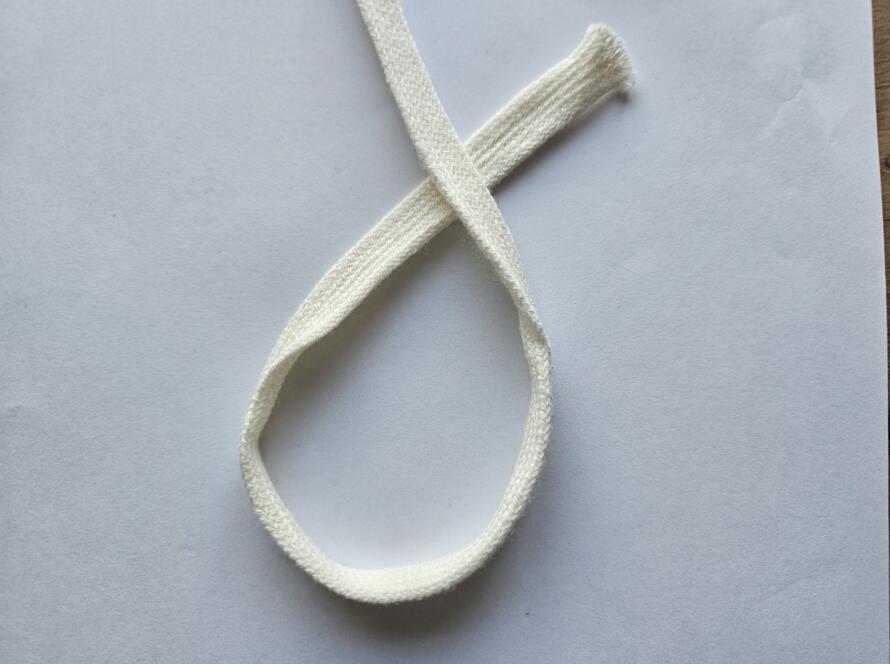 Flachkordel 11mm winterweiss