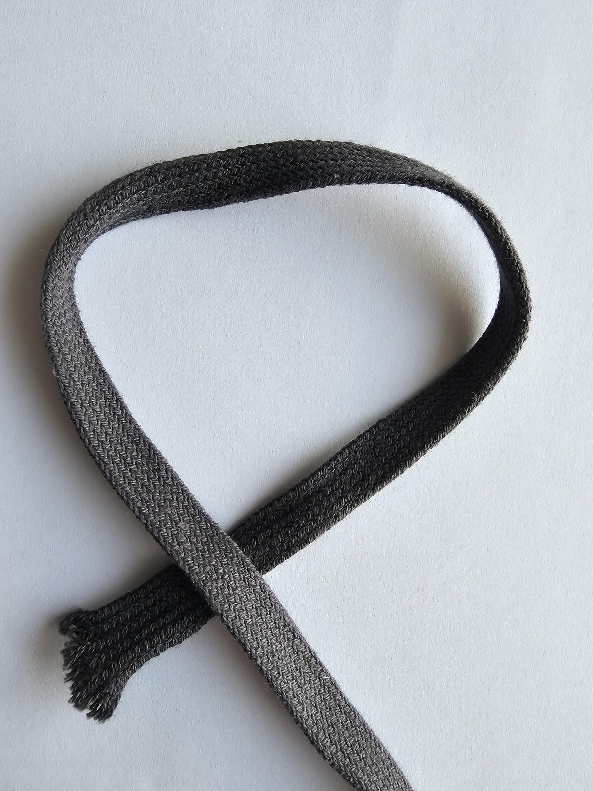 Flachkordel 11mm dunkelgrau