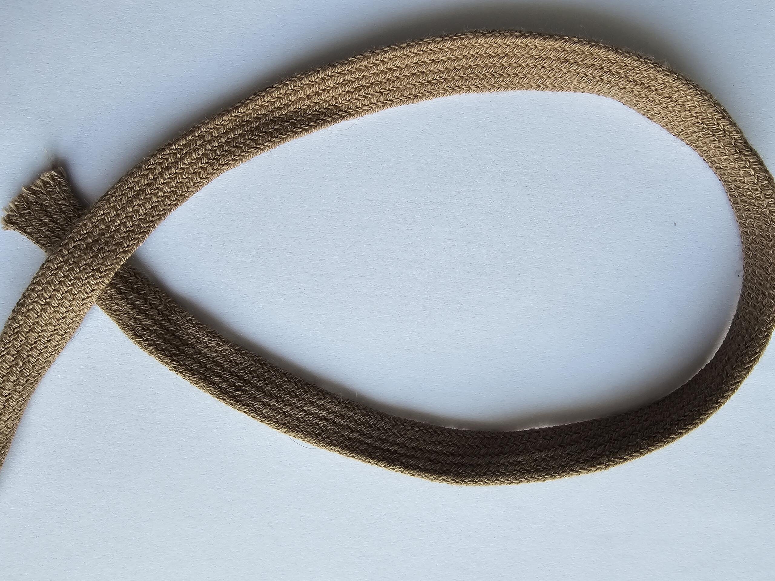 Flachkordel 11mm rehbraun