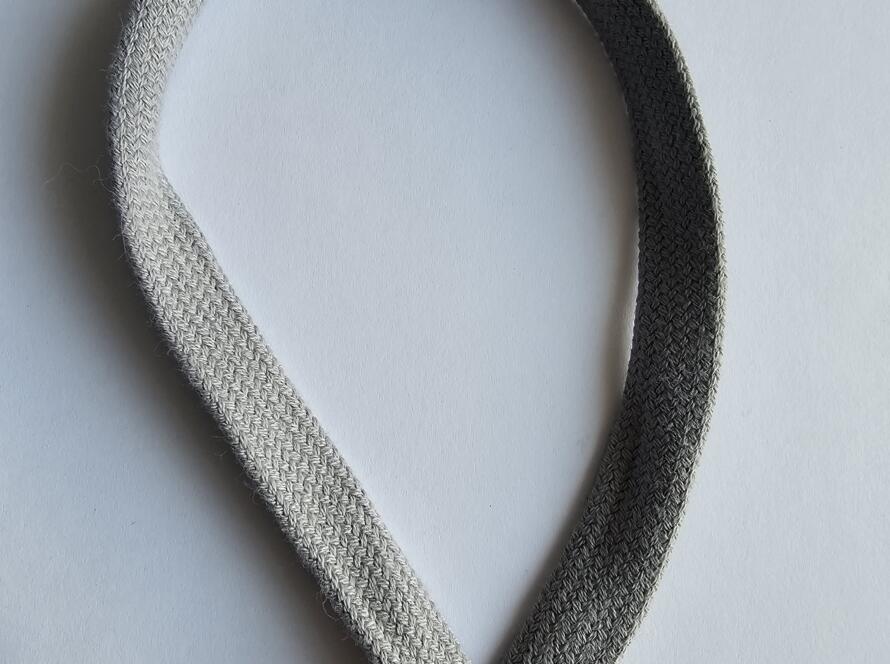 Flachkordel 17mm grau