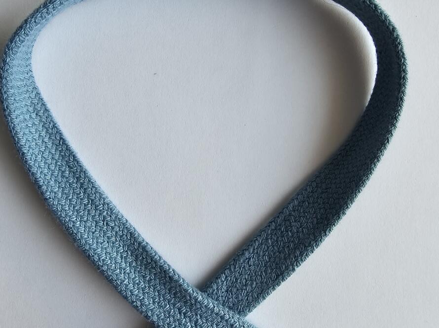 Flachkordel 17mm helles jeansblau