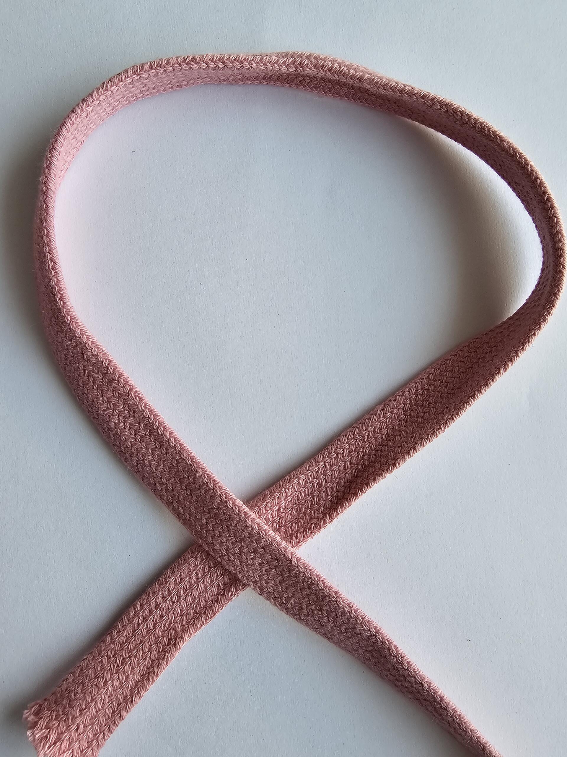 Flachkordel 17 mm altrosa