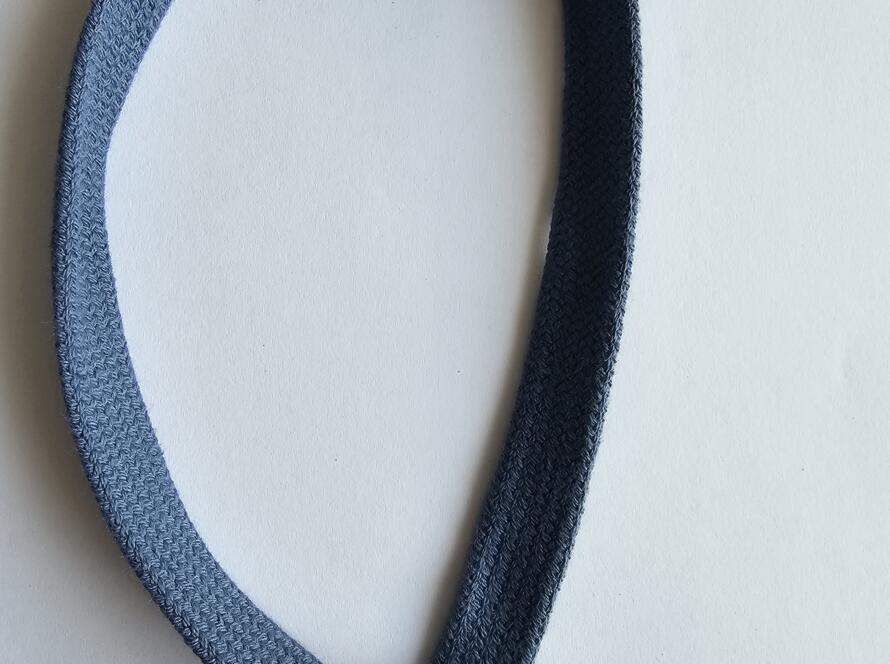 Flachkordel 17mm jeansblau