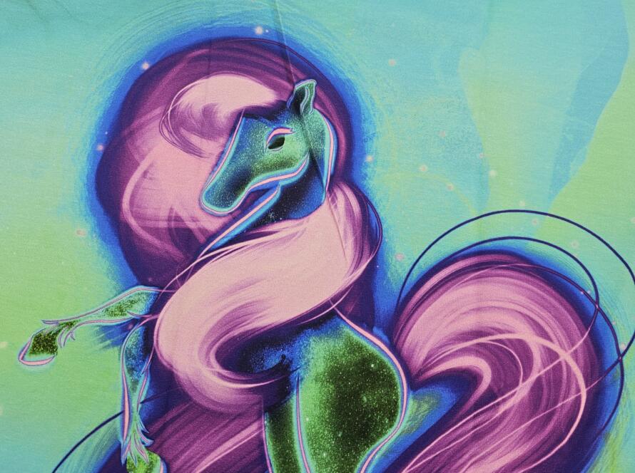 Rösschen Panel mit Kombistoff