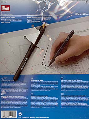 Schnittmusterfolien mit Stift
